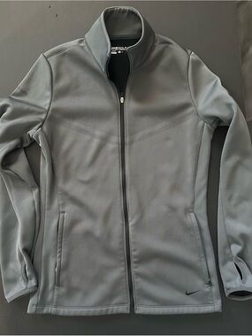 Nike Black and Gray Dri-FIT Golf Jacket